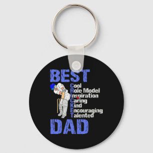 Porte-clés Chemise T Ll Cricket pour papas indiens Desi Crick