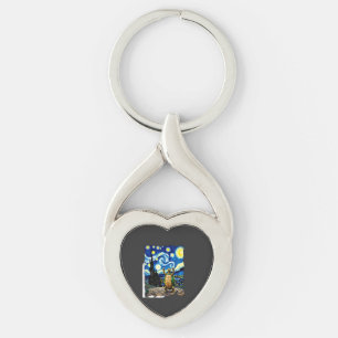 Porte-clés Chemise Tortue Artistique Tortue Nuit Étoilée (1)
