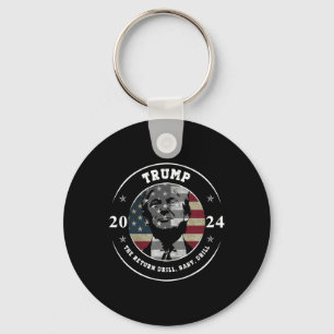 Porte-clés Chemise Trump Drill Byby Citation drôle républicai