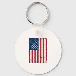 Porte-clés Chemise vectorielle du drapeau américain en détres