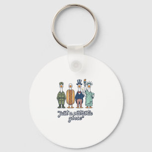 Porte-clés Chemise vectorielle vintage de la lignée de l'oie