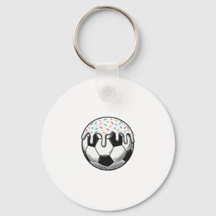 Porte-clés Chemise Vintage Balle de Football avec Glaçage qui