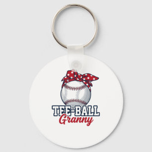 Porte-clés Chemise Vintage Bow de Baseball de Mamie Tee Ball_