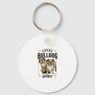 Porte-clés Chemise Vintage Bulldog Twin Bulldogs Gravure Tee_