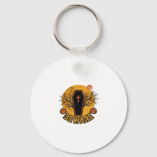 Porte-clés Chemise vintage citrouille cercueil Halloween méfi