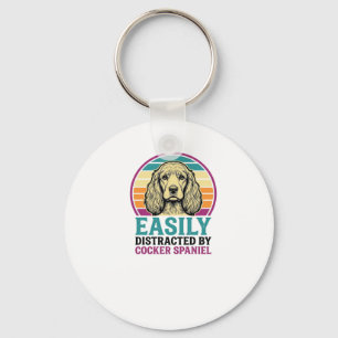 Porte-clés Chemise vintage de chien Cocker Spaniel facilement