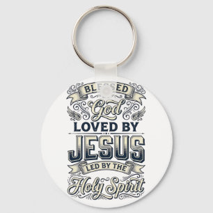 Porte-clés Chemise Vintage Esprit Saint Jésus Bénis par Dieu