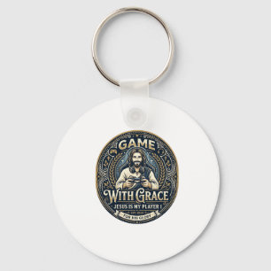 Porte-clés Chemise Vintage Jesus Pickleball Graphique Chrétie