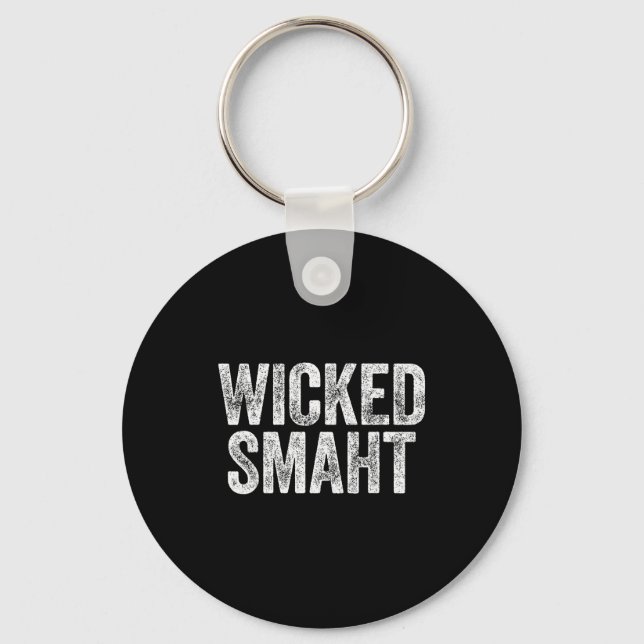 Porte-clés Chemise Wicked Smaht Boston Machusetts  (Recto)