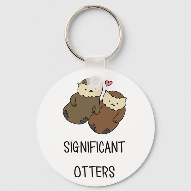 Porte-clés Chemises, accessoires pour couple, OTTERS SIGNIFIC (Recto)