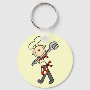 Porte-clés Chemises avec pinces à salade pour chef et cadeaux
