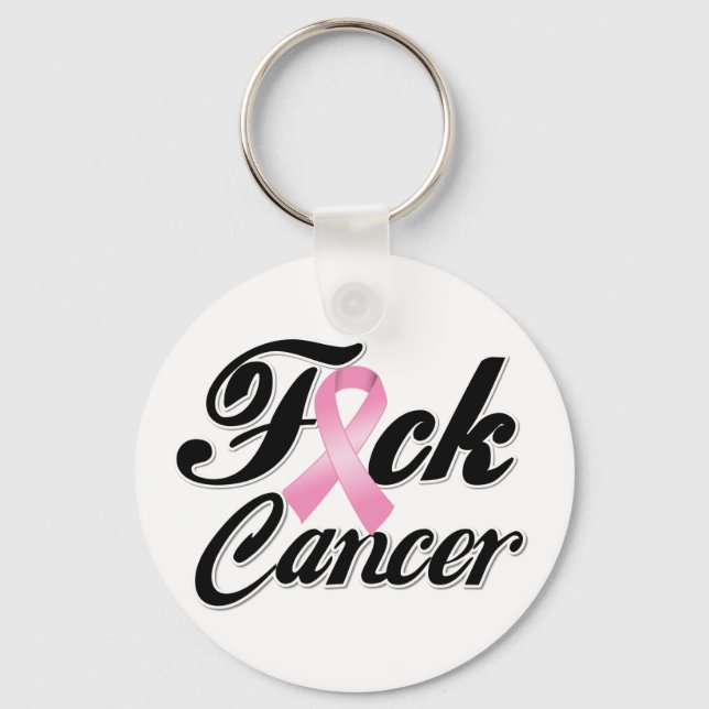 Porte-clés Chemises contre le cancer du sein F*CK (Recto)