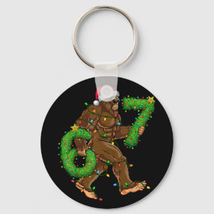 Porte-clés Chemises de Noël drôles Six Sept 6 7 Meme Bigfoot