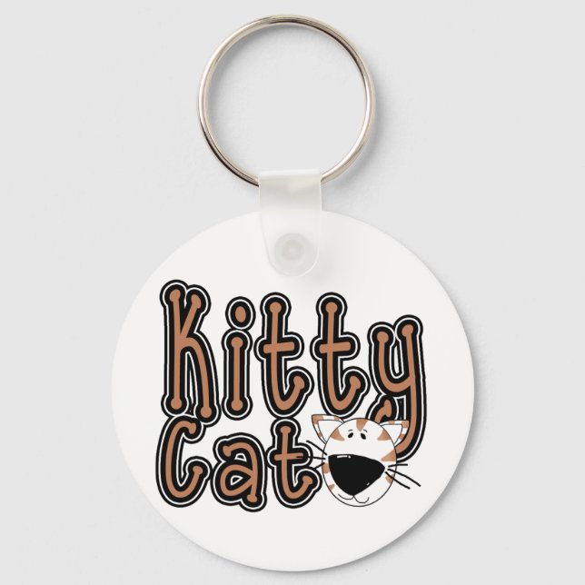 Porte-clés Chemises et cadeaux Cute Kitty Cat (Recto)