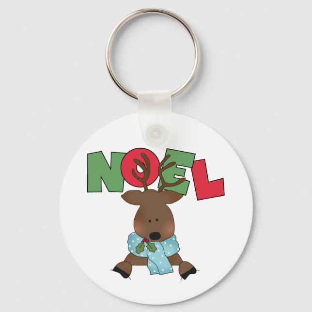 Porte-clés Chemises et cadeaux Reindeer Noel (Recto)