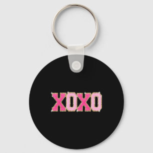 Porte-clés Chenille Patch Sparkling Xoxo Valentines Jour Coeu