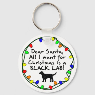 Porte-clés Cher laboratoire noir de Père Noël