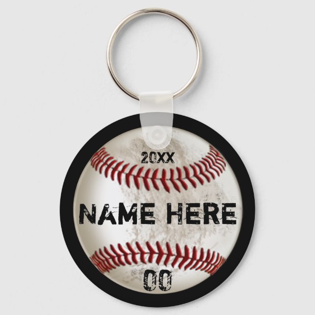 Porte-clés Cher look sale Personnalisé Baseball Keychains (Recto)