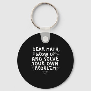 Porte-clés Cher Math Augmenter Funny Math Problème Citer Garç