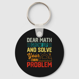 Porte-clés Cher Math Augmenter Funny Problème Résoudre Nerdy 