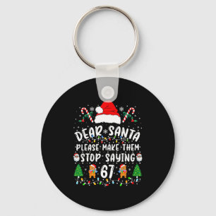 Porte-clés Cher Père Noël 67 Drôle de Noël Six Sept 6-7 Meme