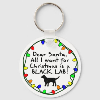 Porte-clés Cher Père Noël Black Lab