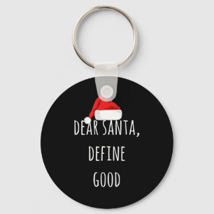 Porte-clés Cher Père Noël Définir bon Noël drôle