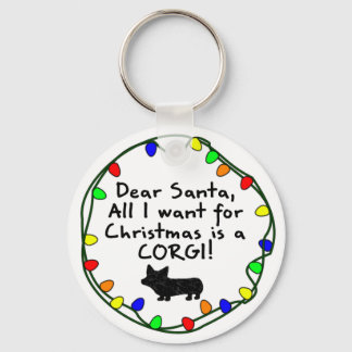 Porte-clés Cher Père Noël Pembroke Welsh Corgi