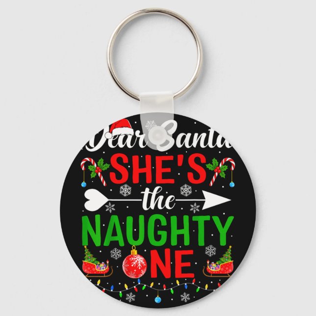 Porte-clés Cher santa le couple vilain Noël (Recto)