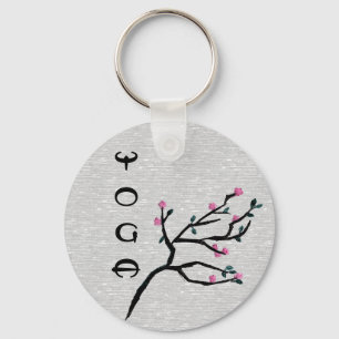 Porte-clés Cherry Blossom - Cadeaux De Yoga Artistique