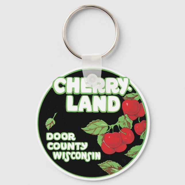 Porte-clés Cherry Land Door Comté Wisconsin et (Recto)