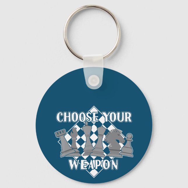 Porte-clés Chess Piece Game Strategy Venin A Chess Player (Recto)