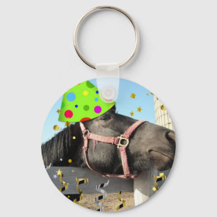 Porte-clés Cheval animal de fête