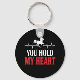 Porte-clés Cheval Art Vous Tenez Mon Coeur
