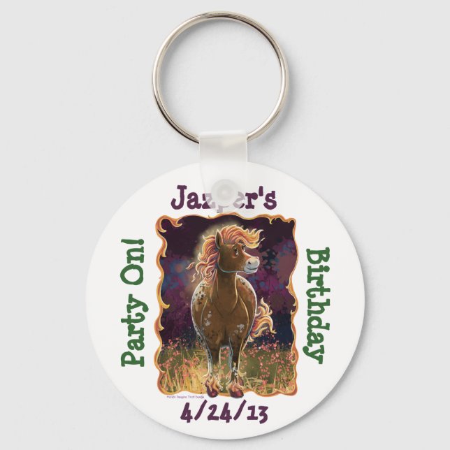 Porte-clés Cheval de feu (Recto)