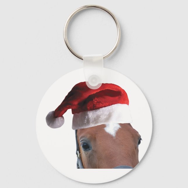 Porte-clés Cheval de Noël (Recto)