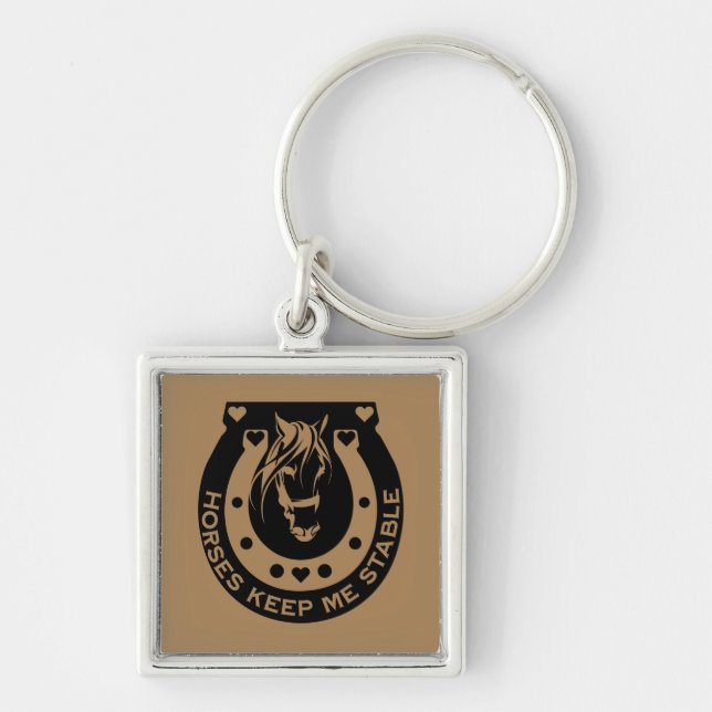 Porte-clés Cheval équestre (Devant)