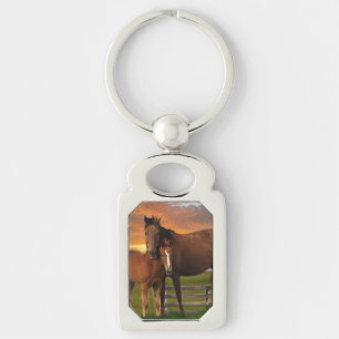 Porte-clés Cheval et poney