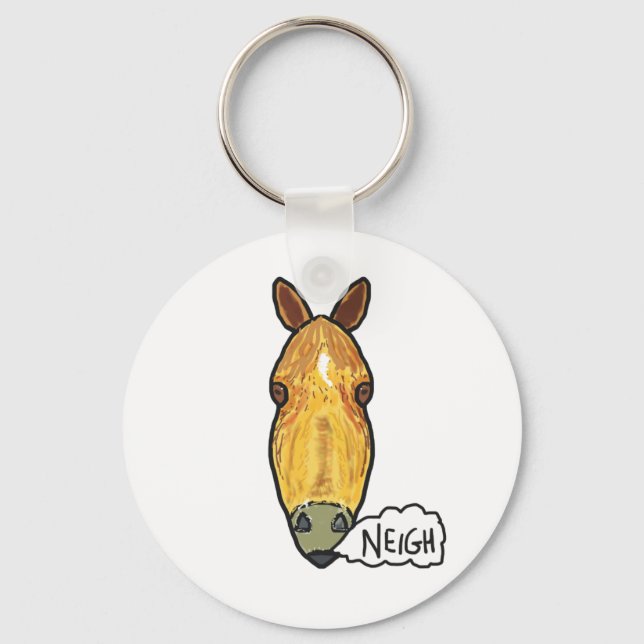 Porte-clés Cheval Face Neigh (Recto)