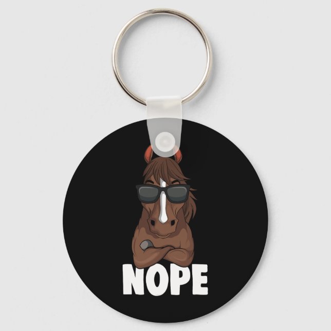 Porte-clés Cheval Fille Nope Femmes Équitation (Recto)