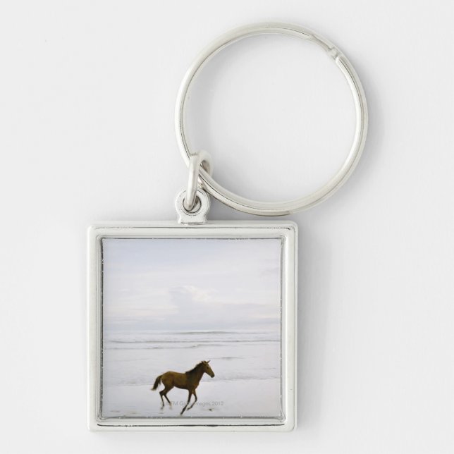 Porte-clés Cheval fonctionnant sur la plage (Devant)