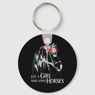 Porte-clés Cheval Girl - Pony mignon - Crazy Horseback équita
