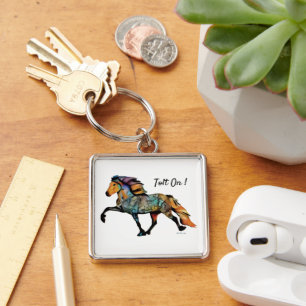 Porte-clés Cheval islandais Pop Art