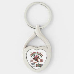 Porte-clés Cheval Jingle Rodeo de Noël