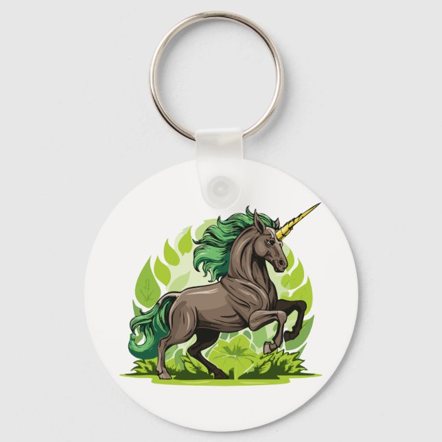 Porte-clés Cheval licorne (Recto)