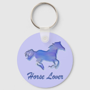 Porte-clés Cheval Lover bleu