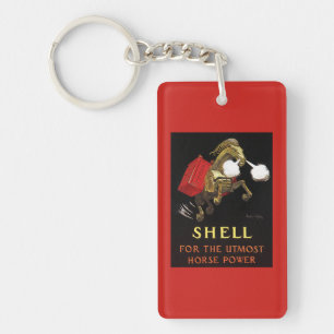 Porte-clés Cheval mécanique avec Shell Oil