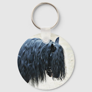 Porte-clés Cheval noir