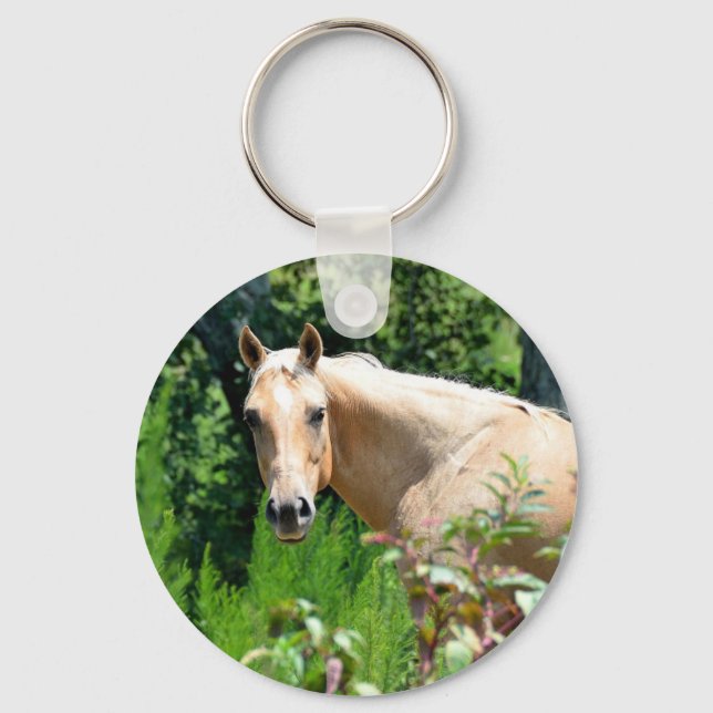 Porte-clés Cheval Palomino (Recto)