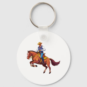 Porte-clés Cheval qui rue avec l'homme